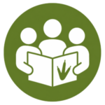 Community group reading kiwi information